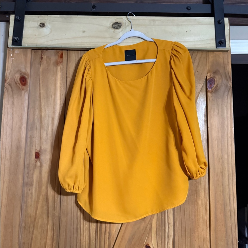 Alex Marie Mustard Blouse